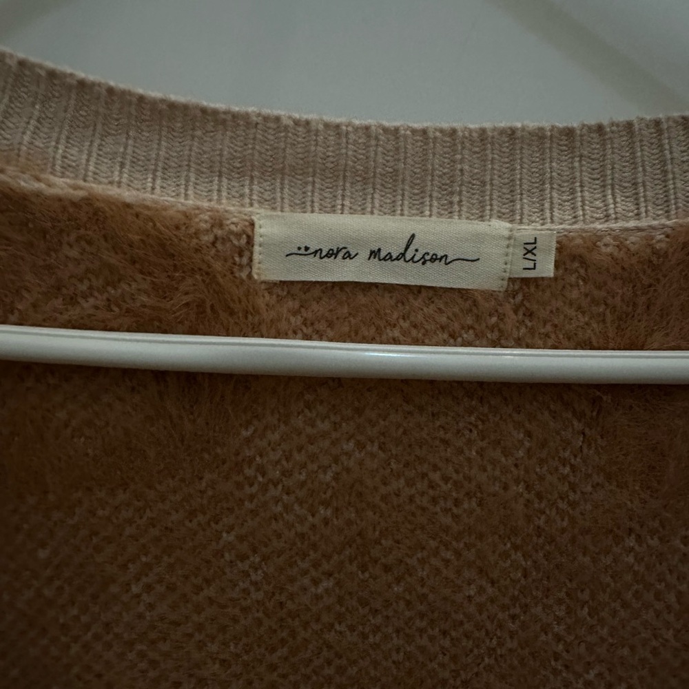 Nora Madison Tan Knit Sweater - Picture 3 of 7